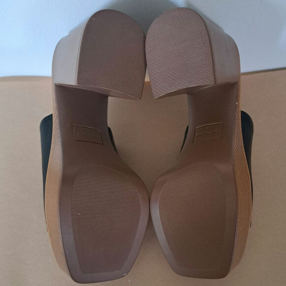 Sun + Stone Marlenne Slip On Black Platform Dress Sandals Women's 7.5 - Picture 6 of 7